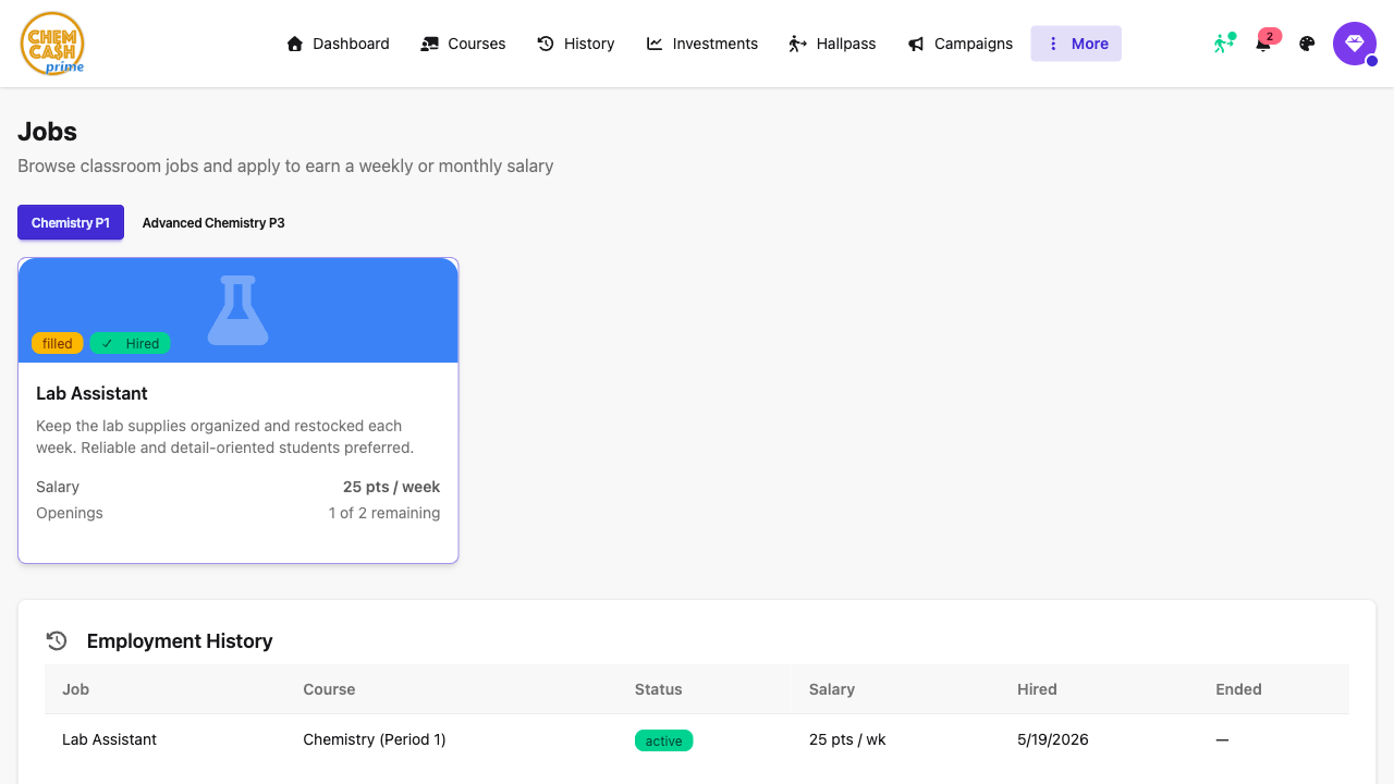 Classroom Jobs screenshot