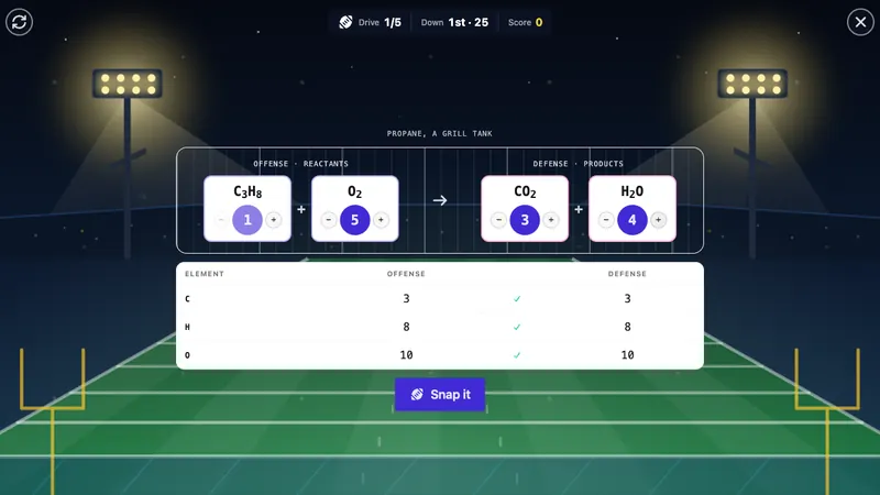 Gridiron game board
