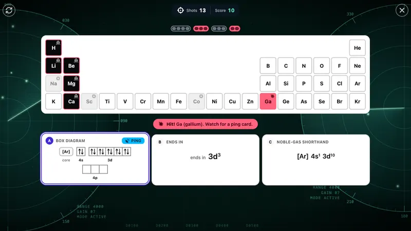 Sonar game board