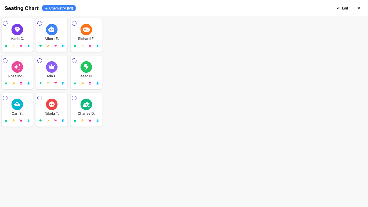 Seating Charts screenshot